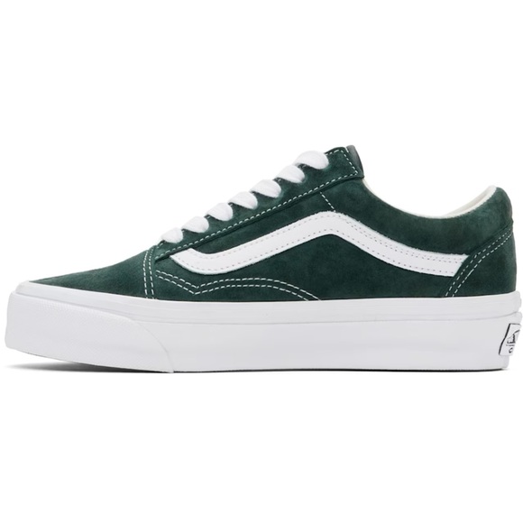 NWT Vans Women's Forest Green Suede Sneakers - Picture 3 of 16